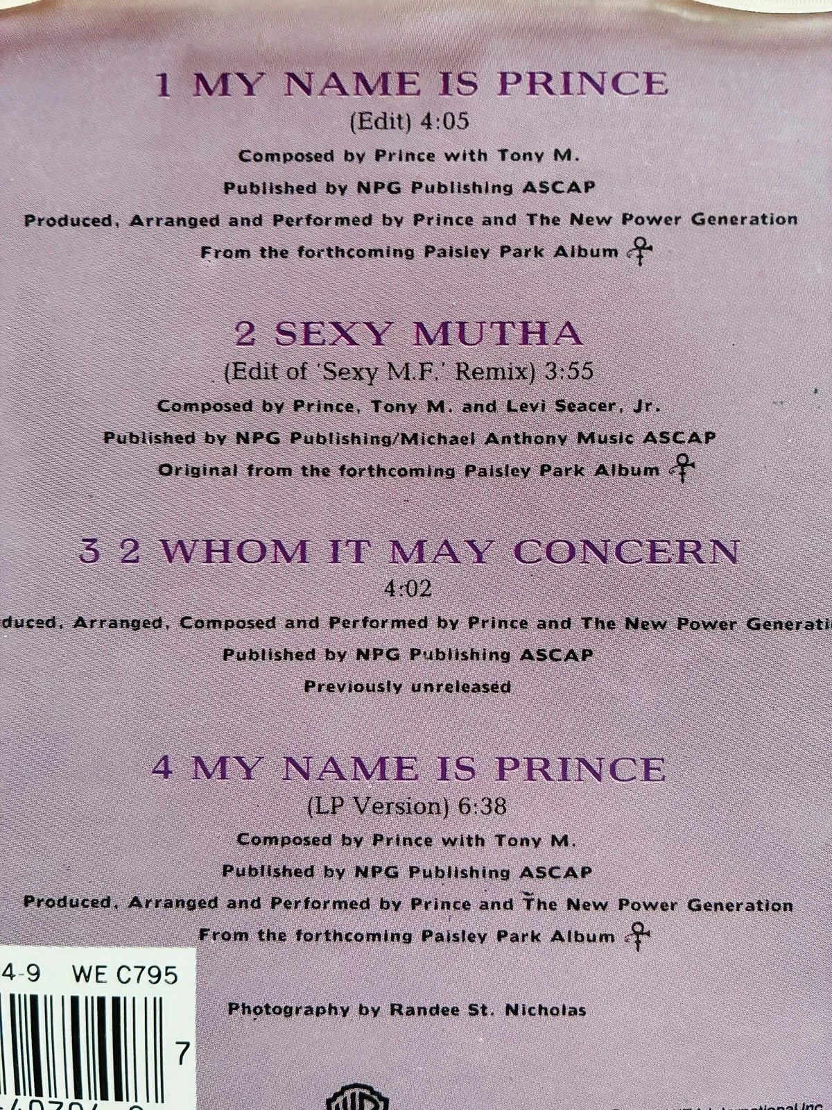 CD maxi Prince Mon nom est Prince. – photo 3